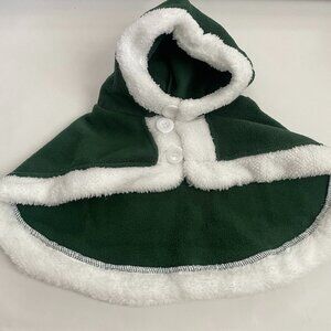 Green Pet Holiday Hooded Cape